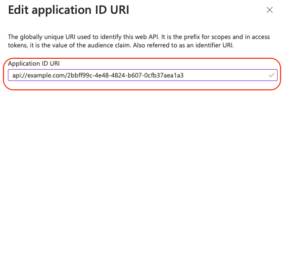 Azure Application ID URI