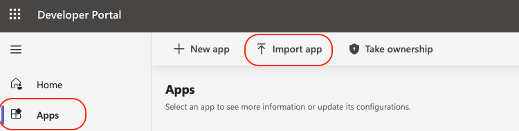 Developer Teams Import App