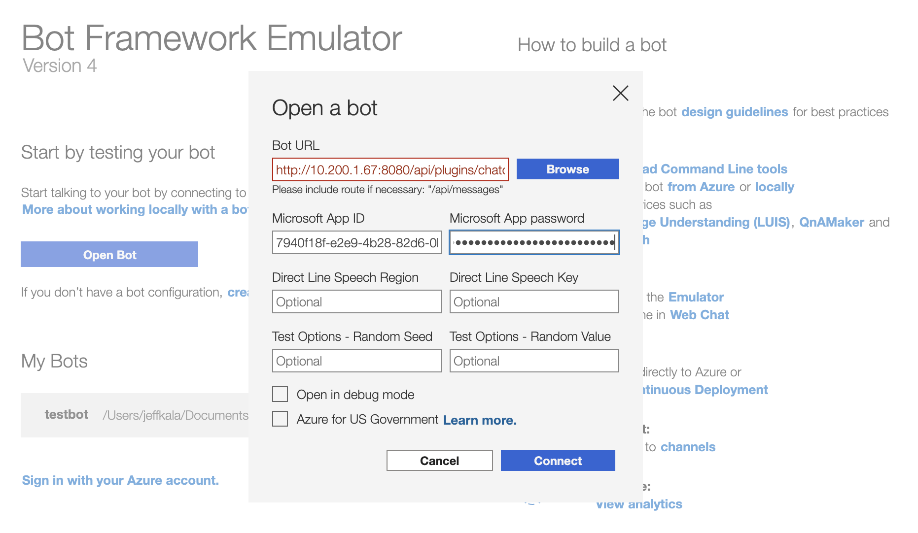 open a bot