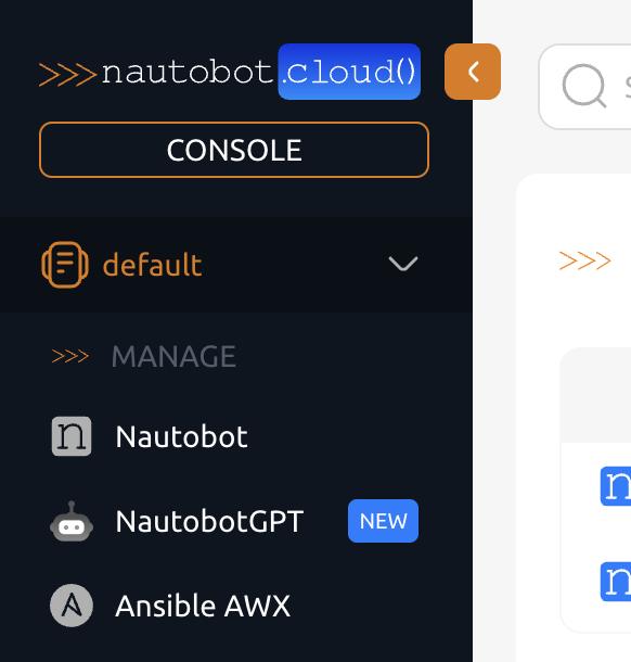 Instance types under the "Manage" heading