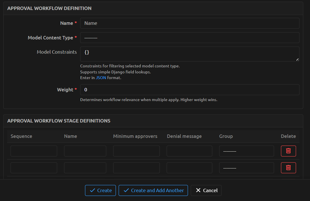 Approval Workflow Definition