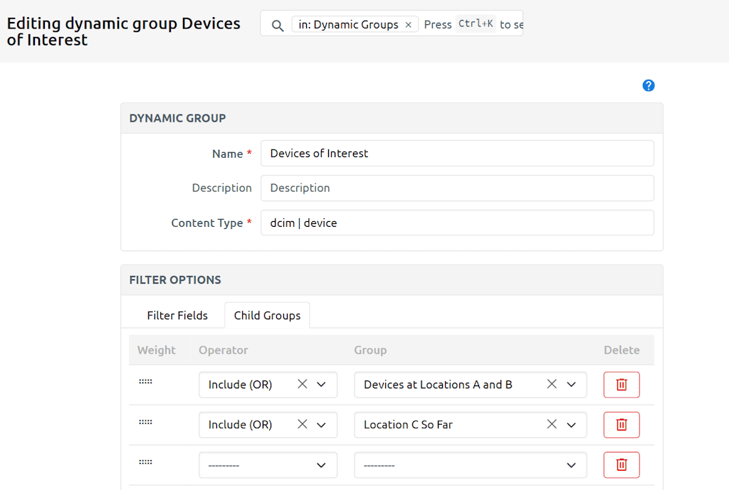 Adding Another Child Group to Parent Group