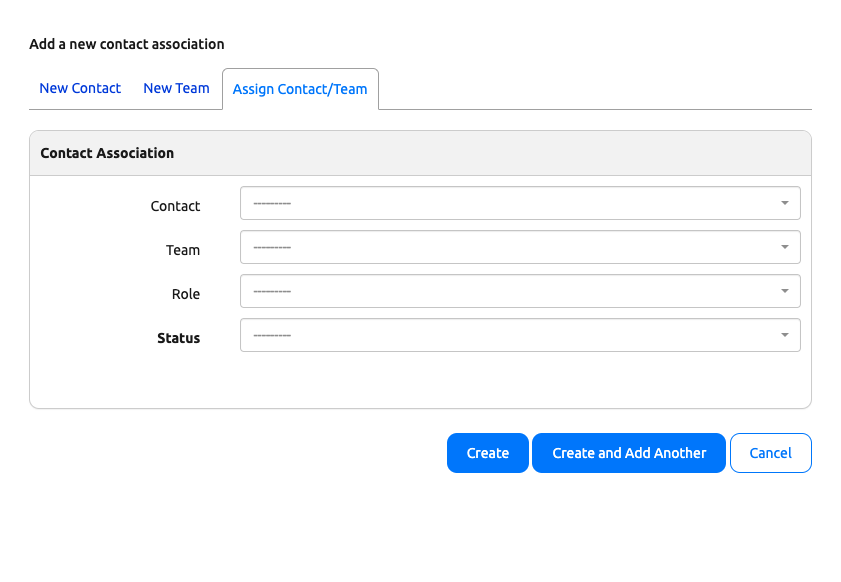 Existing Contact Form