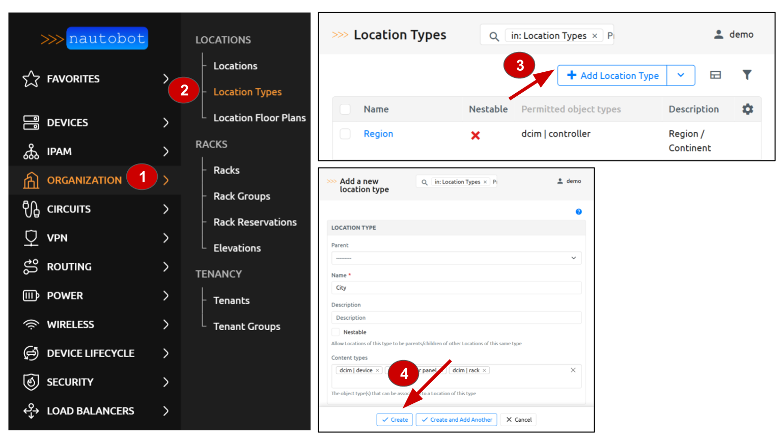 Create a location type