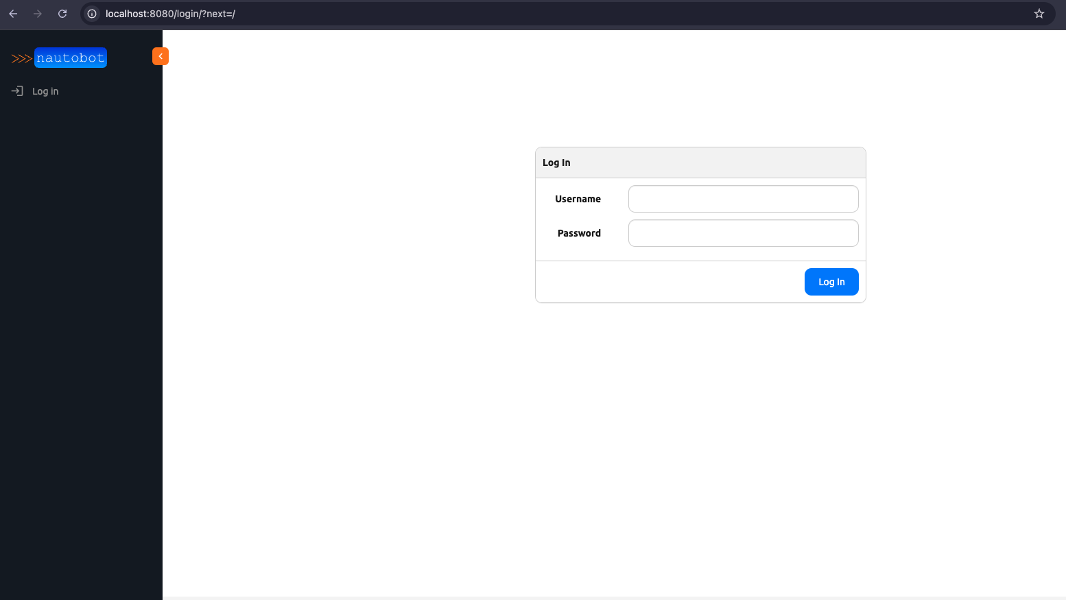 K8s Nautobot Login