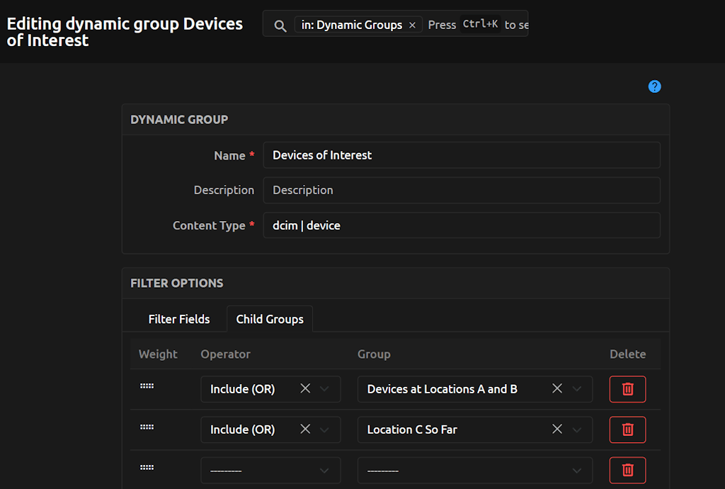 Adding Another Child Group to Parent Group