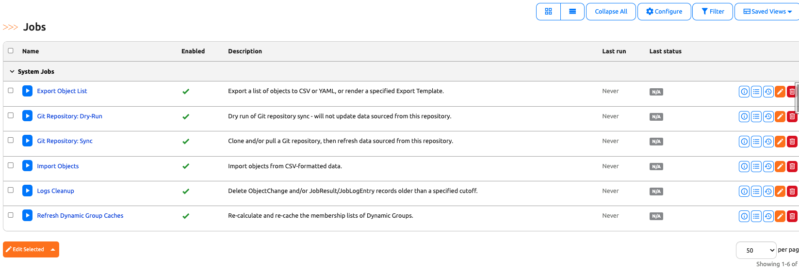 K8s Job List View