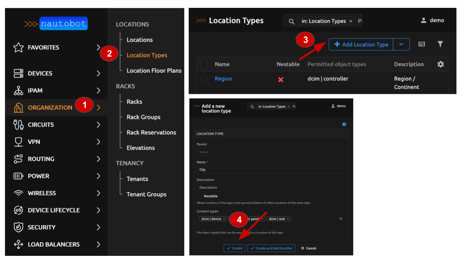Create a location type