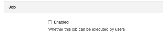 enabled checkbox