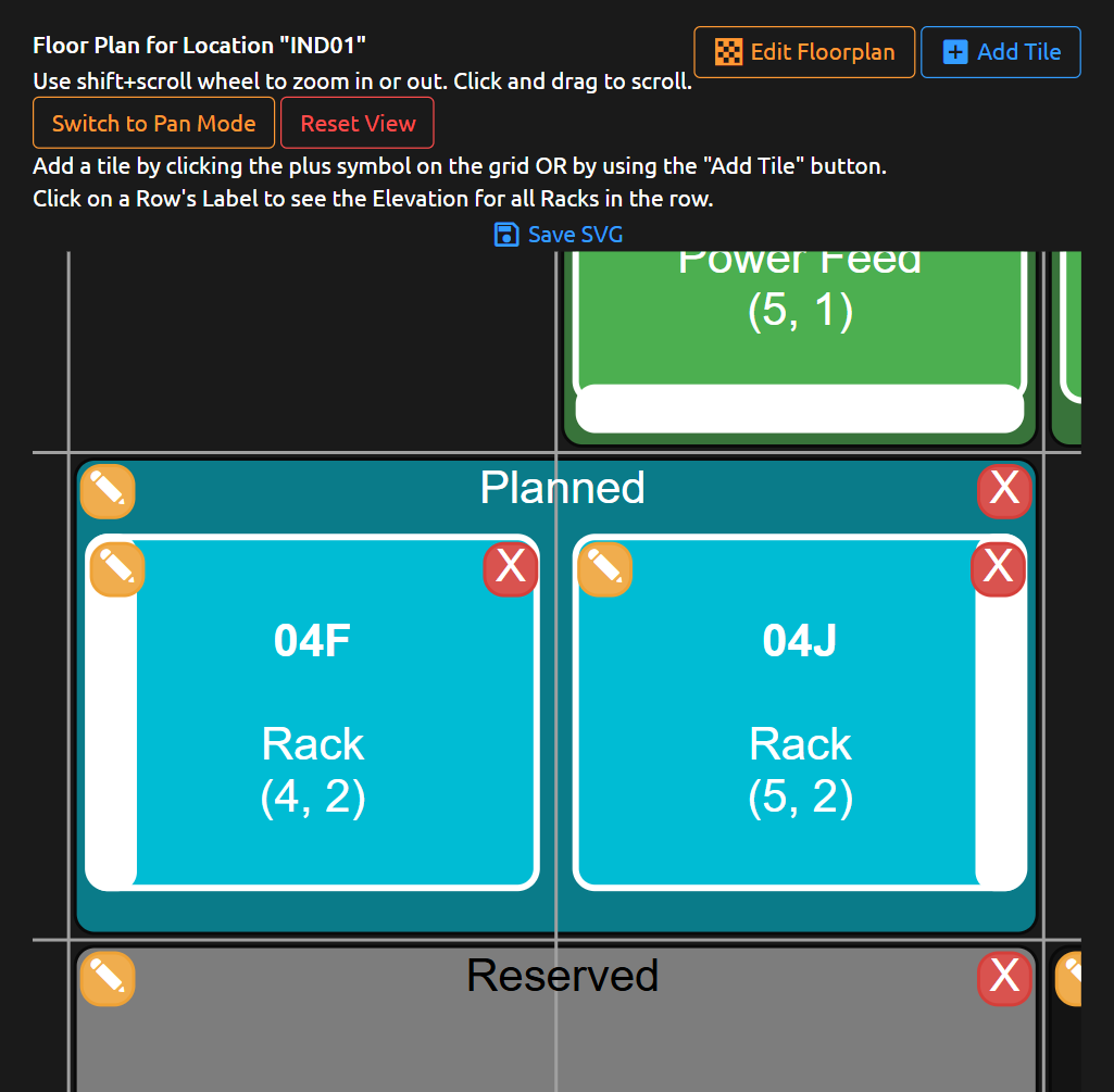 Floor plan zoomed in