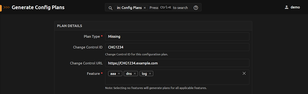 Config Plan Generate Missing