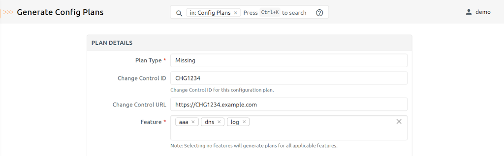 Config Plan Generate Missing