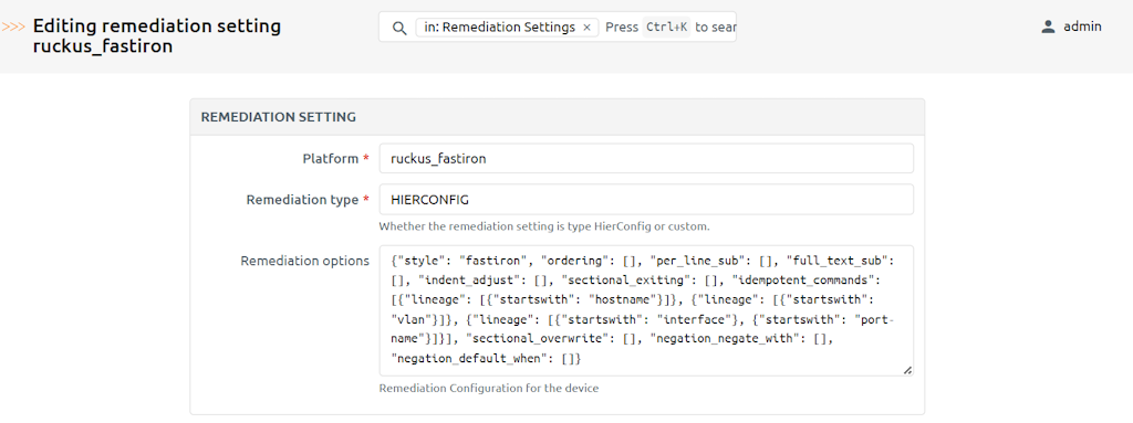 Hier Options Customization
