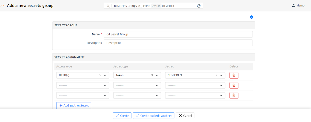 Secret Group Creation
