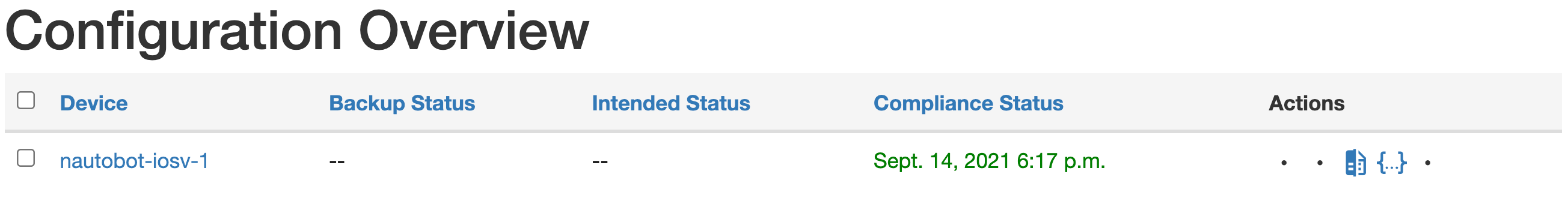 Show Updated Overview