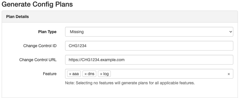 Config Plan Generate Missing