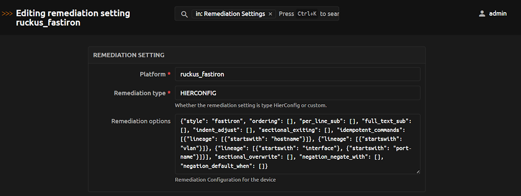 Hier Options Customization