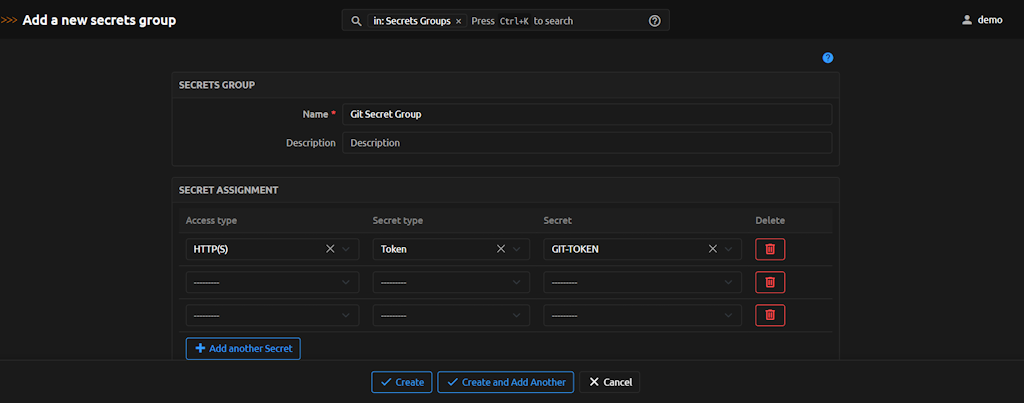 Secret Group Creation