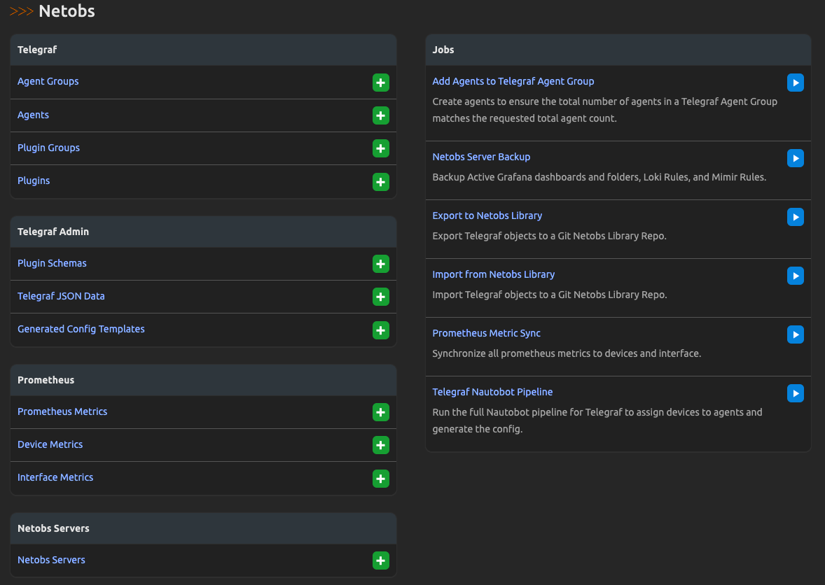 NetObs App Dashboard