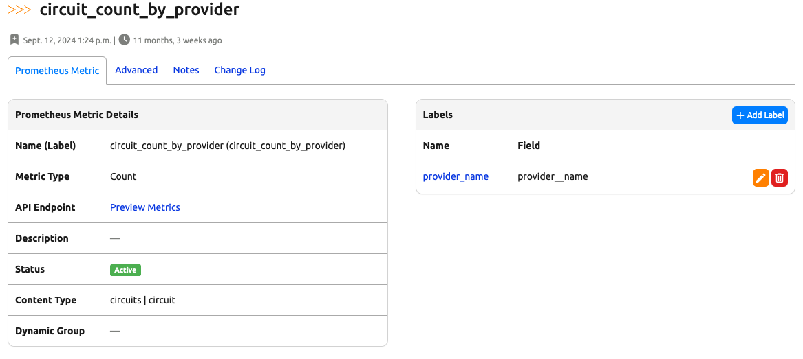 Prometheus Metrics