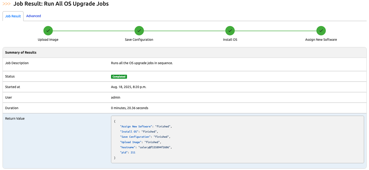 Custom Job Results Web UI