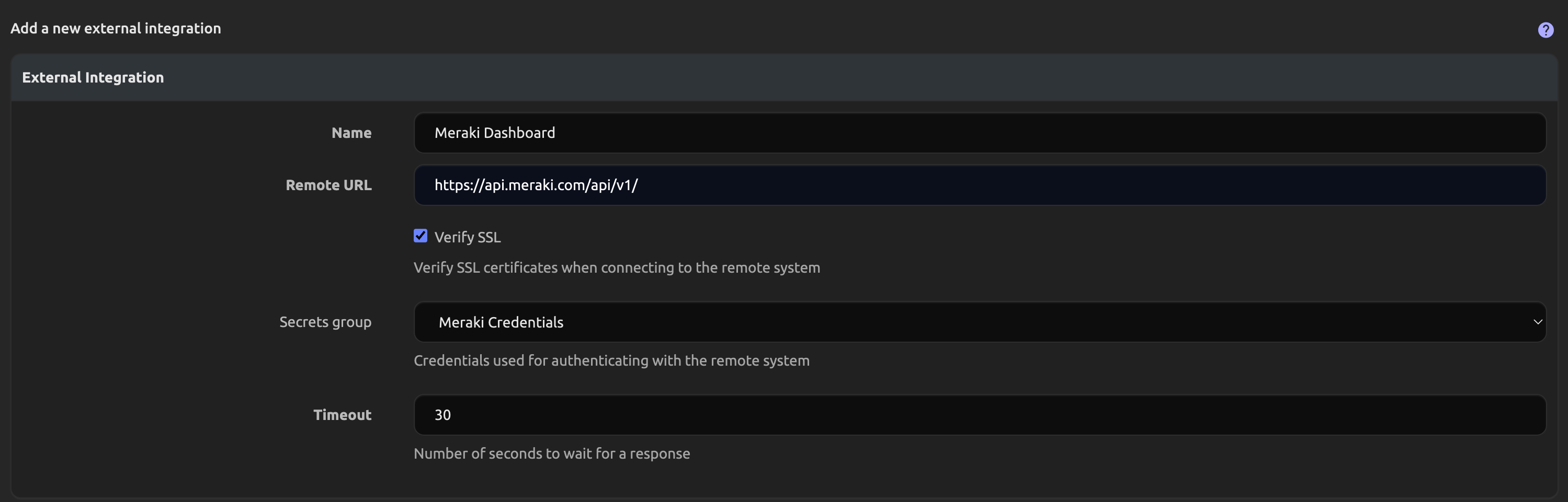 DNAC ExternalIntegration
