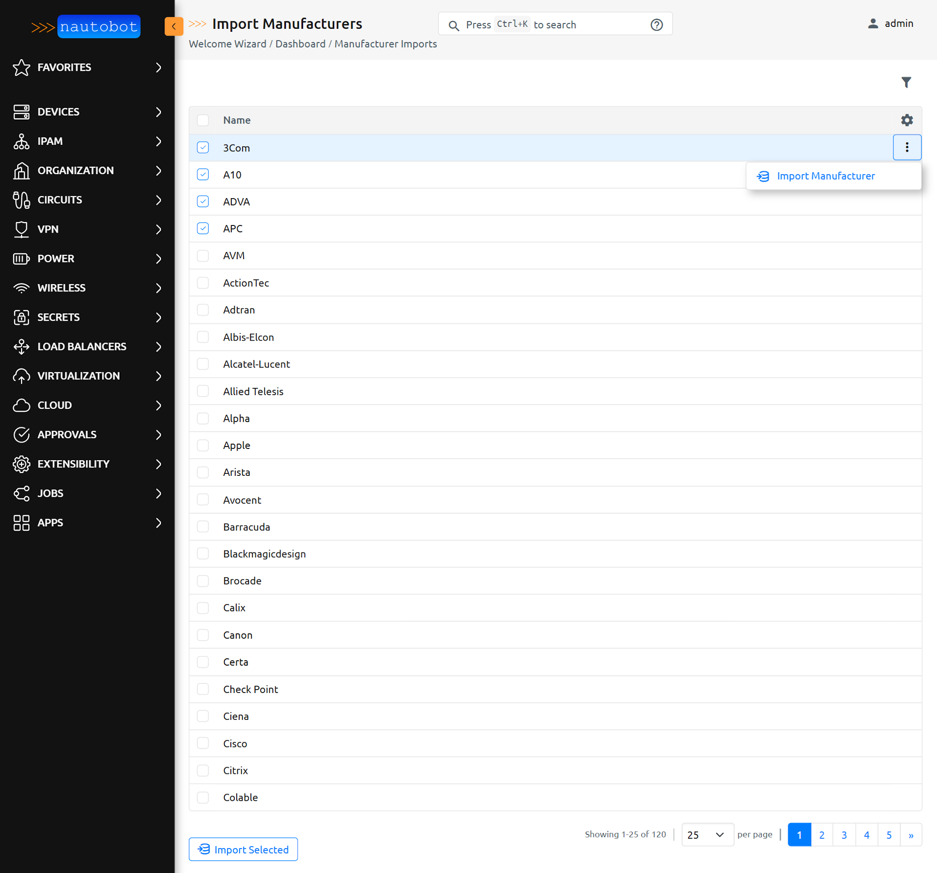 Bulk Manufacturers Import