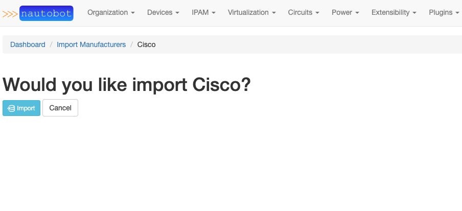 Import Cisco