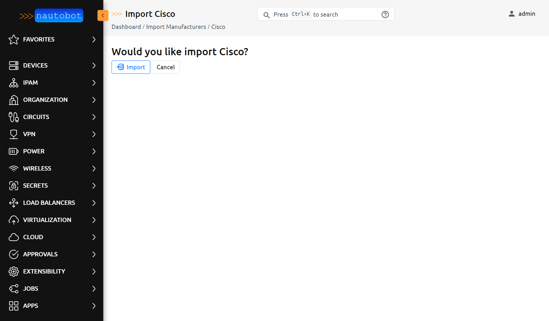 Import Cisco