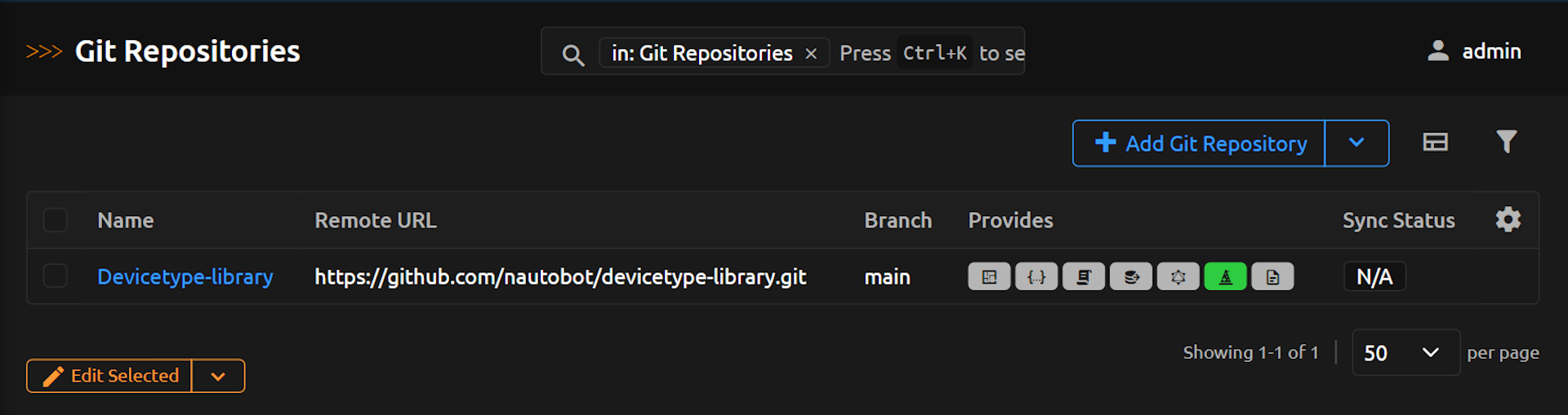 Import Wizard Git Navigation