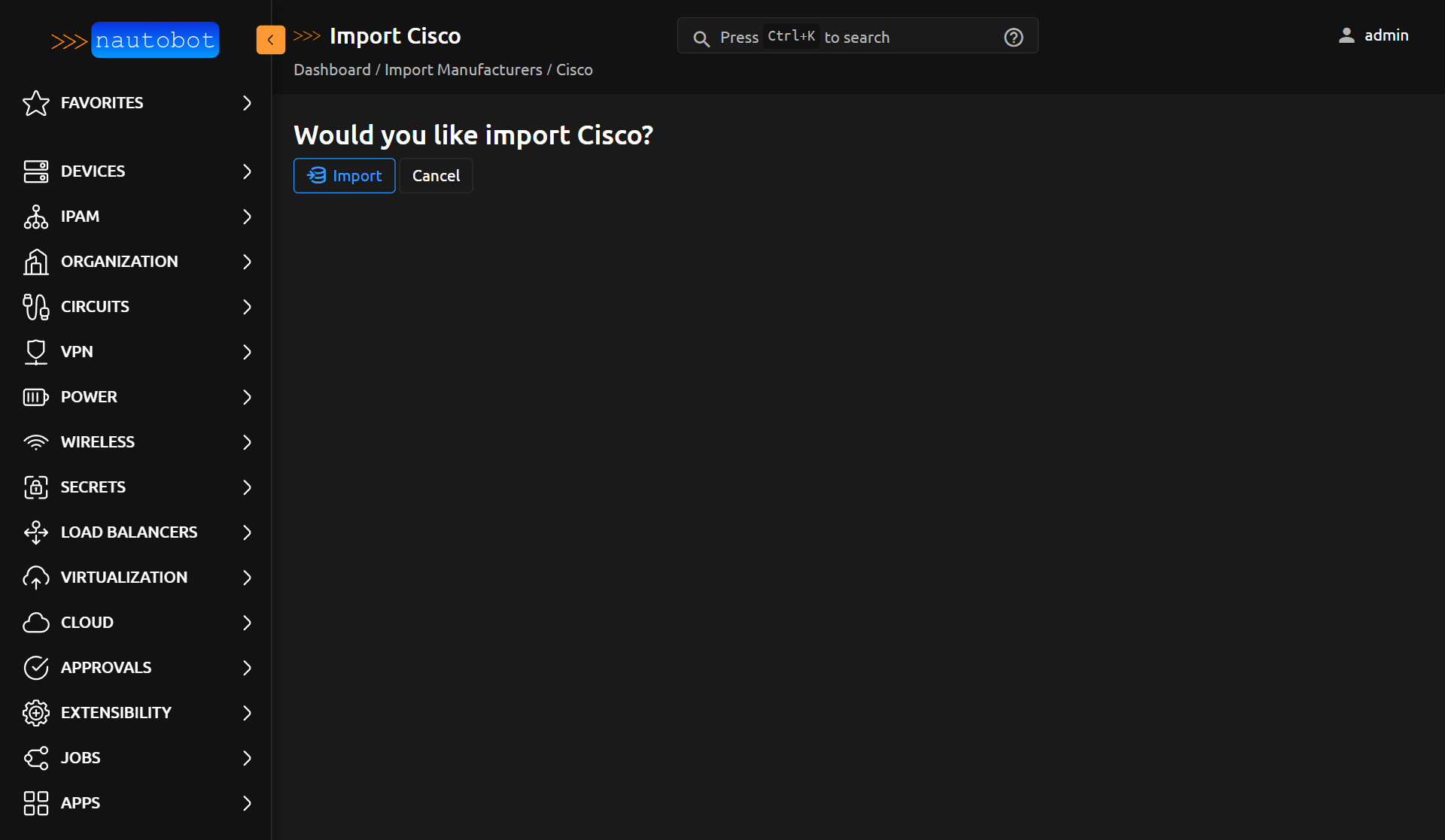 Import Cisco