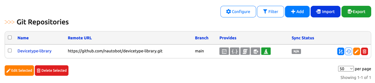 Import Wizard Git Navigation